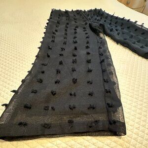 IC by Connie K Black Mesh Overlay Womens Pants Size XL